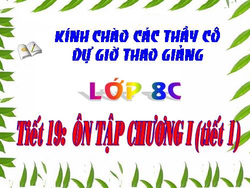 Ôn tập Chương I. Phép nhân và phép chia các đa thức