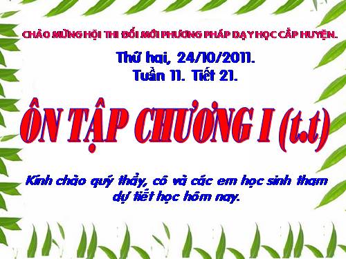 Ôn tập Chương I. Phép nhân và phép chia các đa thức