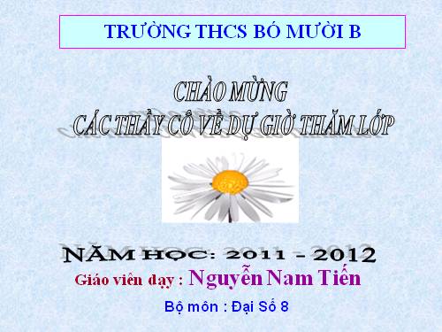 Chương I. §11. Chia đa thức cho đơn thức