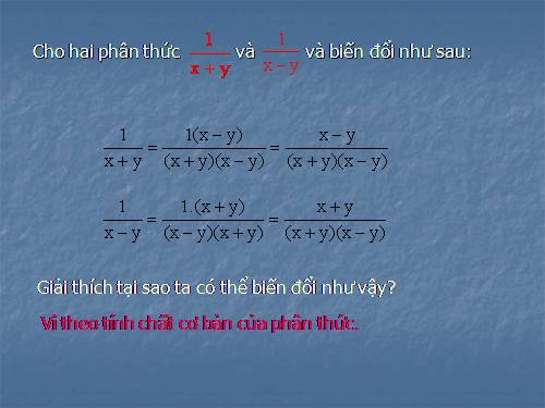 Chương II. §4. Quy đồng mẫu thức nhiều phân thức