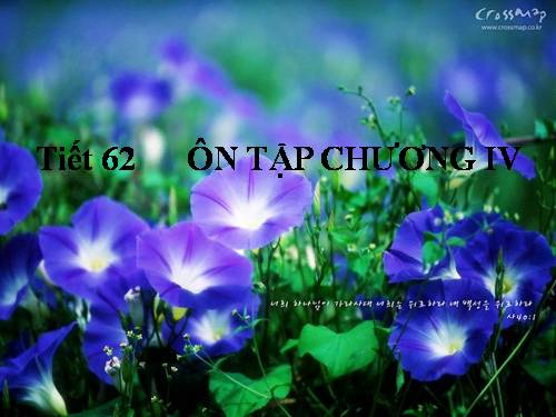 Ôn tập Chương IV. Bất phương trình bậc nhất một ẩn