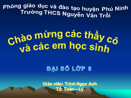 Chương II. §7. Phép nhân các phân thức đại số