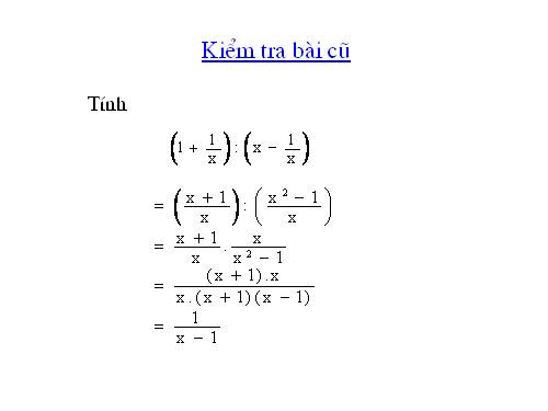 Chương II. §9. Biến đổi các biểu thức hữu tỉ. Giá trị của phân thức