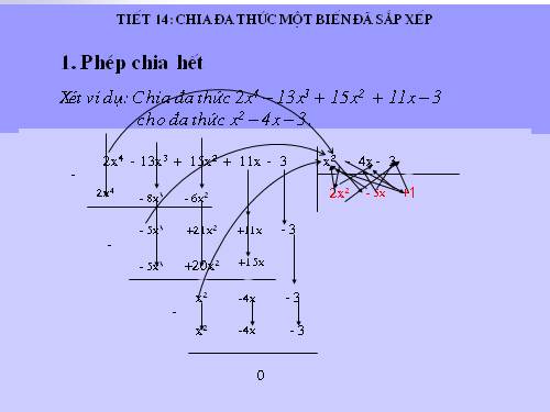 Chương I. §12. Chia đa thức một biến đã sắp xếp