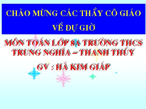 Ôn tập Chương IV. Bất phương trình bậc nhất một ẩn