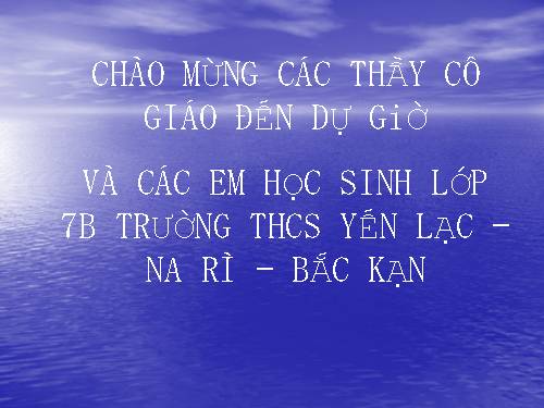 Các bài Luyện tập