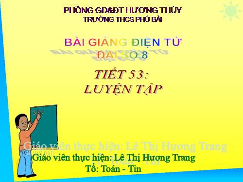 Các bài Luyện tập