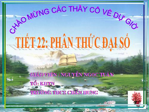 Chương II. §1. Phân thức đại số