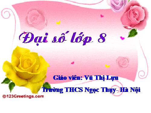 Chương III. §6. Giải bài toán bằng cách lập phương trình