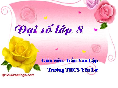 Chương III. §6. Giải bài toán bằng cách lập phương trình