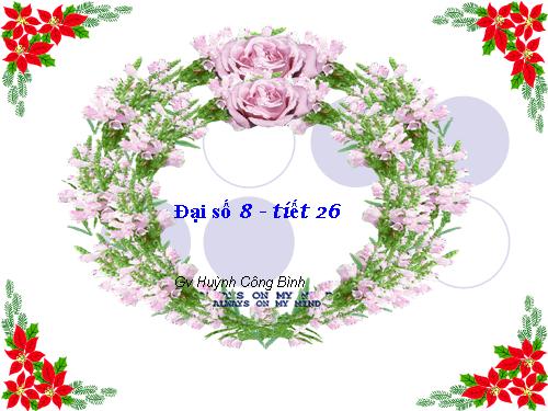 Chương II. §5. Phép cộng các phân thức đại số