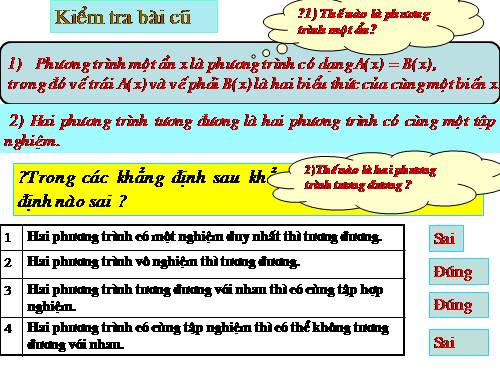 Ôn tập Chương III. Phương trình bậc nhất một ẩn