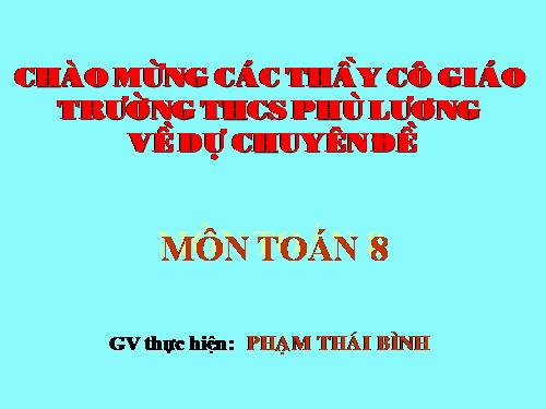 Chương II. §1. Phân thức đại số