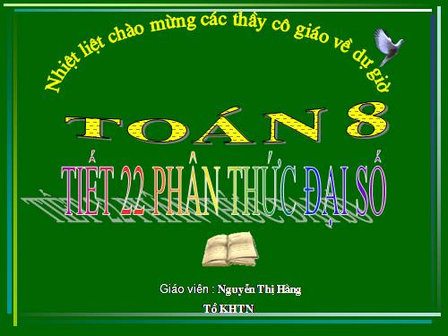 Chương II. §1. Phân thức đại số