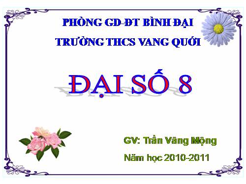 Chương I. §11. Chia đa thức cho đơn thức