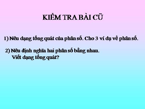 Chương II. §1. Phân thức đại số