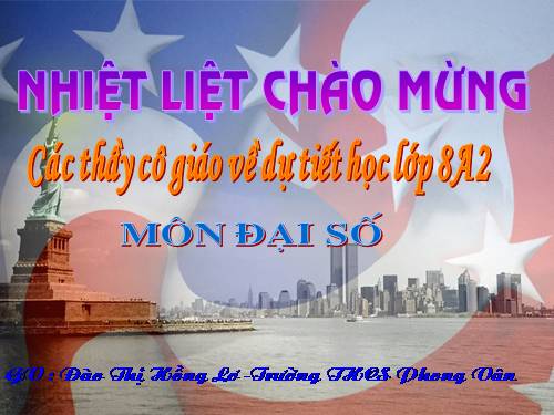 Chương IV. §4. Bất phương trình bậc nhất một ẩn