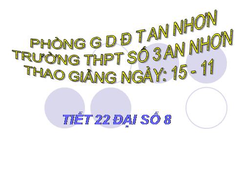 Chương II. §1. Phân thức đại số