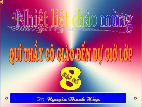 Chương IV. §1. Liên hệ giữa thứ tự và phép cộng