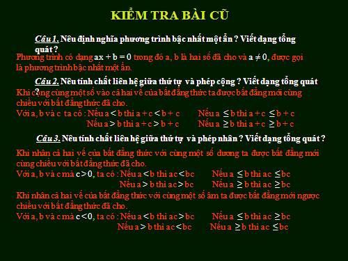 Chương IV. §4. Bất phương trình bậc nhất một ẩn