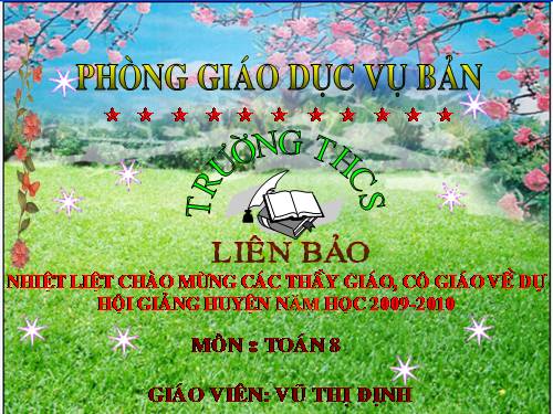 Chương II. §5. Phép cộng các phân thức đại số