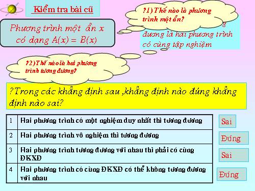 Ôn tập Chương III. Phương trình bậc nhất một ẩn