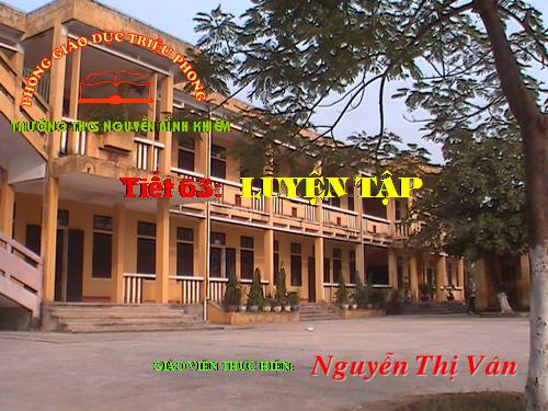 Các bài Luyện tập