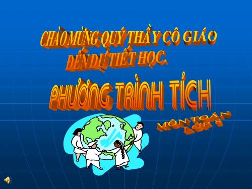 Chương III. §4. Phương trình tích