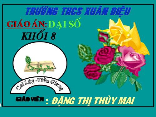 Chương I. §10. Chia đơn thức cho đơn thức