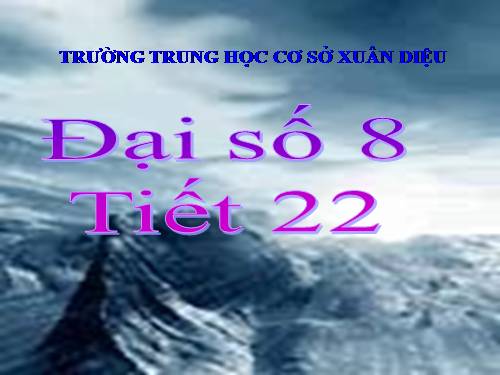 Chương II. §1. Phân thức đại số