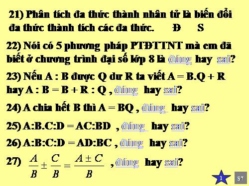 Các bài Luyện tập