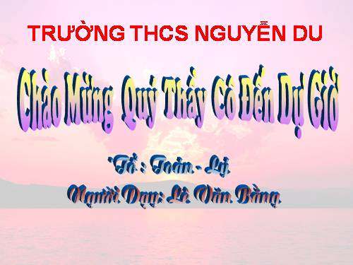 Chương II. §5. Phép cộng các phân thức đại số