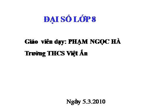 Chương IV. §1. Liên hệ giữa thứ tự và phép cộng