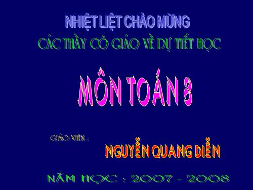 Chương IV. §3. Bất phương trình một ẩn