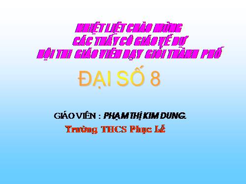 Chương IV. §1. Liên hệ giữa thứ tự và phép cộng