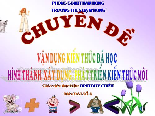 Chương IV. §4. Bất phương trình bậc nhất một ẩn