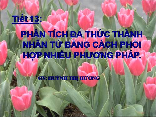 Chương I. §9. Phân tích đa thức thành nhân tử bằng cách phối hợp nhiều phương pháp