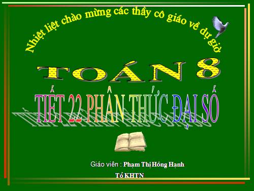 Chương II. §1. Phân thức đại số