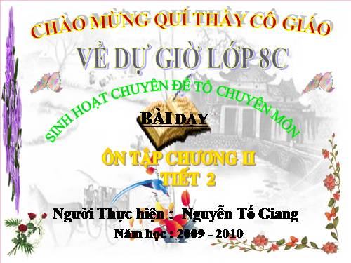 Ôn tập Chương II. Phân thức đại số