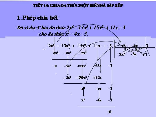 Chương I. §12. Chia đa thức một biến đã sắp xếp