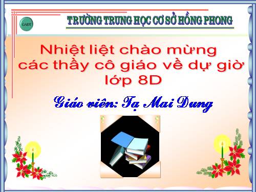 Chương I. §11. Chia đa thức cho đơn thức