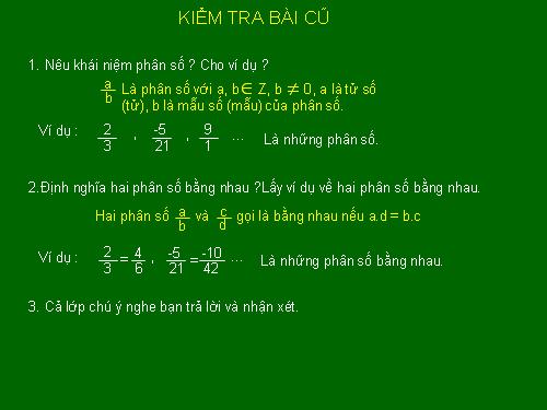 Chương II. §1. Phân thức đại số