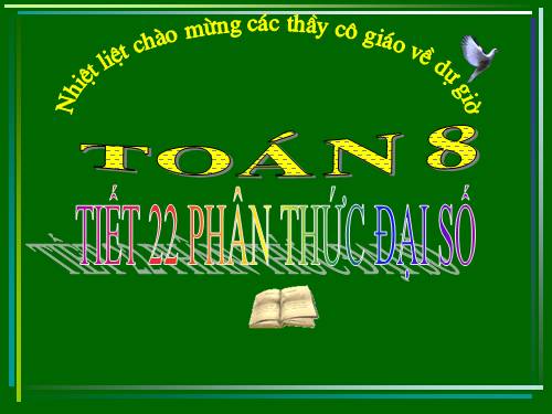 Chương II. §1. Phân thức đại số