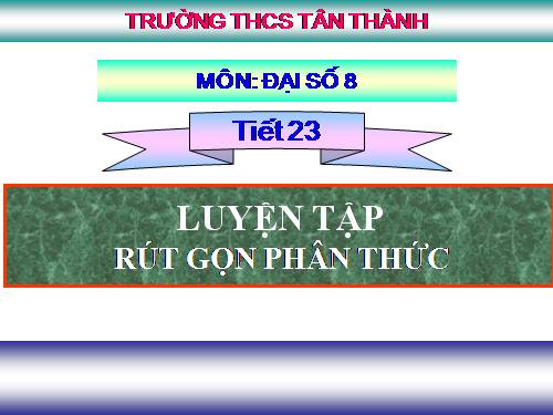 Các bài Luyện tập