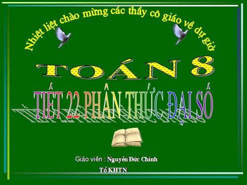 Chương II. §1. Phân thức đại số