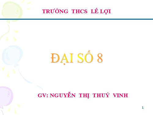 Chương I. §11. Chia đa thức cho đơn thức