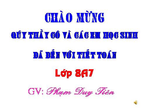 Chương II. §1. Phân thức đại số