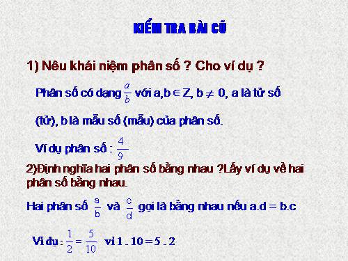 Chương II. §1. Phân thức đại số