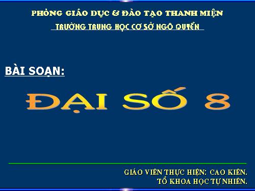 Chương III. §5. Phương trình chứa ẩn ở mẫu