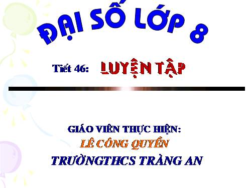 Các bài Luyện tập